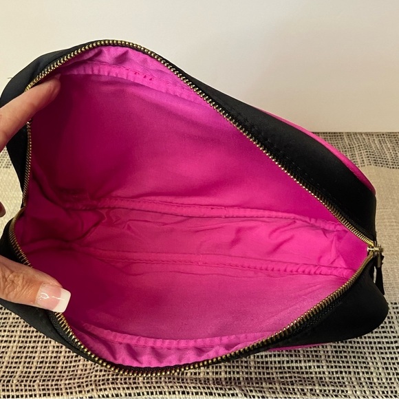 PRADA / Candy Pink & Black Cosmetic Bag - Picture 5 of 13